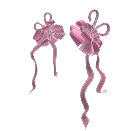 Candycane Hair Bows in Pink