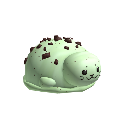 Igari Heisei Mint Chocolate Ice Cream Seal On Head