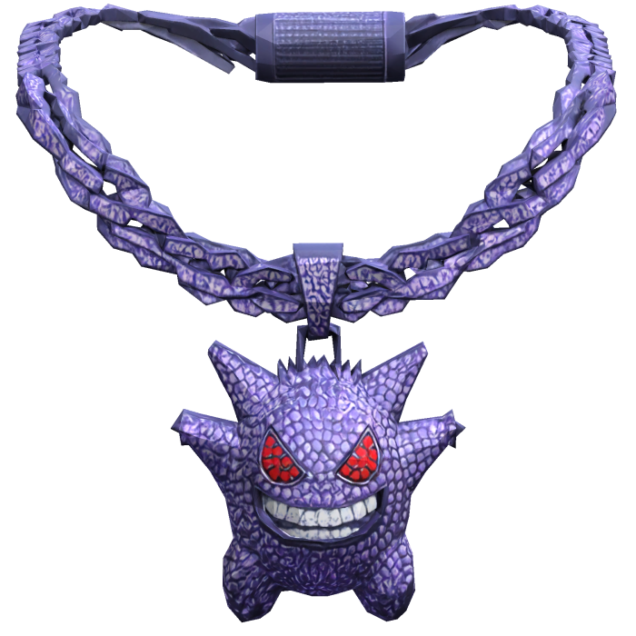Purple Trendy Ghost Bling Bling Demon Chain 3.0