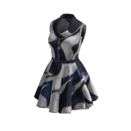 Navy Wave Dress [PBR] thumbnail