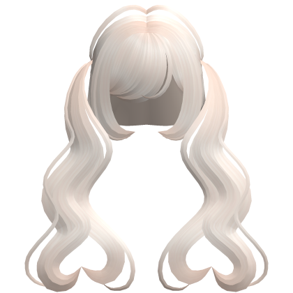 . ‿♡ pretty blonde heart pigtail hair ⊹ . ୨୧