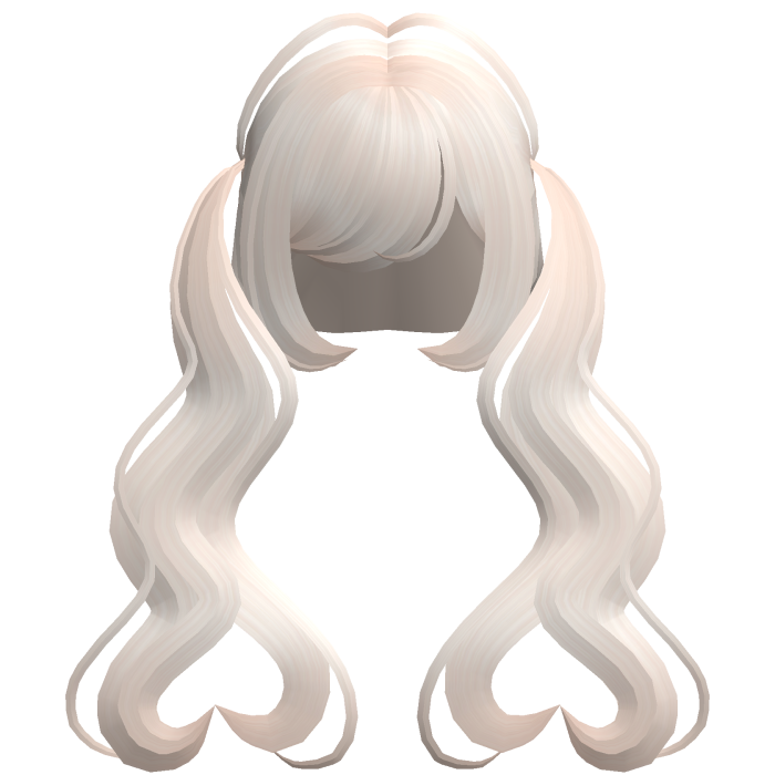 . ‿♡ pretty blonde heart pigtail hair ⊹ . ୨୧