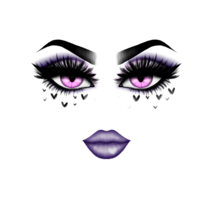۰♞۰ Bright Pastel Goth Makeup ۰♞۰ Roblox decal