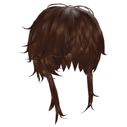 Long Length Messy Anime Brown Hair