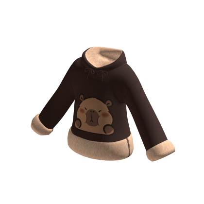Preppy Capybara Hoodie 🤎🤎 thumbnail