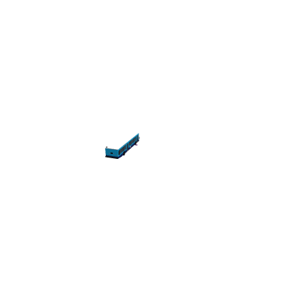 Blue and cyan ##### city bus