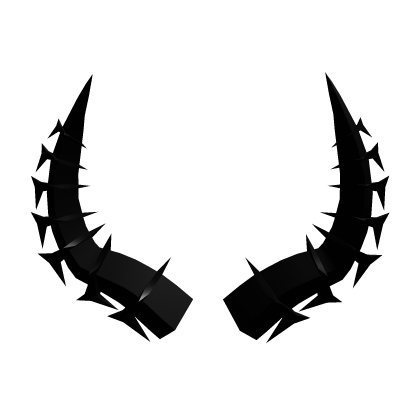 Mini Horns Black Diya Hat Addon