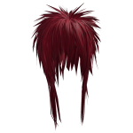 Spiky Messy Bangs (Red)