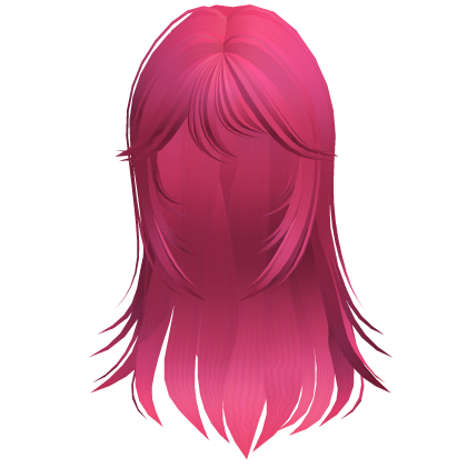 Wispy Horror Protagonist Hair Hot Pink