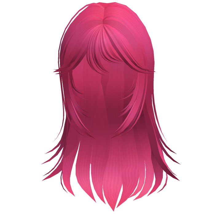 Wispy Horror Protagonist Hair Hot Pink