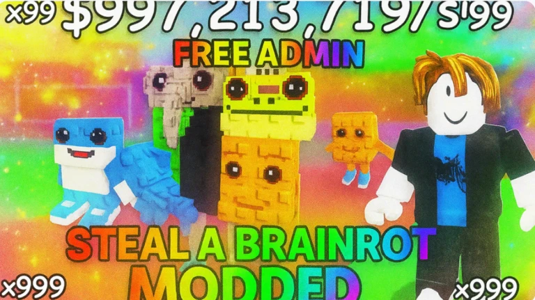 ❓🎁[Steal A Brainrot Modded] FREE ADMIN PANEL🛠️