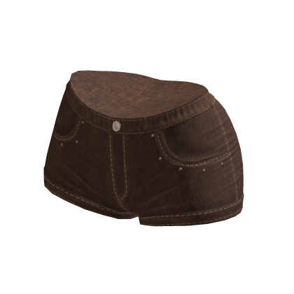Denim Shorts Brown thumbnail