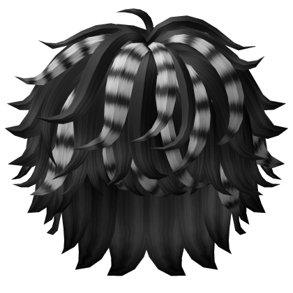 Black Scene Emo Messy With Raccoon Hair Roblox item