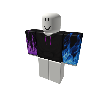 Blue and Purple Flame Shirt