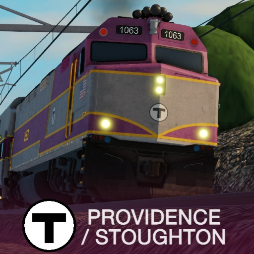 MBTA Providence Line Train Sim official Roblox game thumbnail