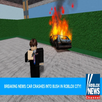 Roblox News Channel on TV Screen (2022)