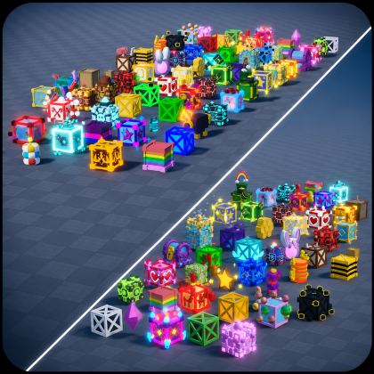 Stylized Mystery Crates & Loot Boxes Pack
