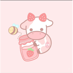Aesthetic Strawberry cow squad