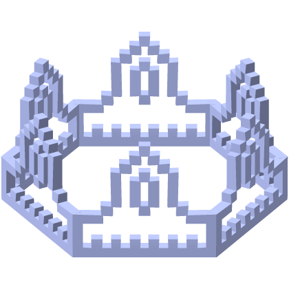 Pastel Purple 8-Bit Royal Crown Outline (Addon) Roblox item