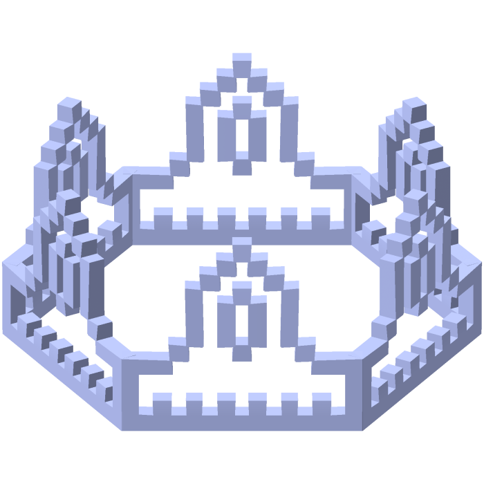 Pastel Purple 8-Bit Royal Crown Outline (Addon)