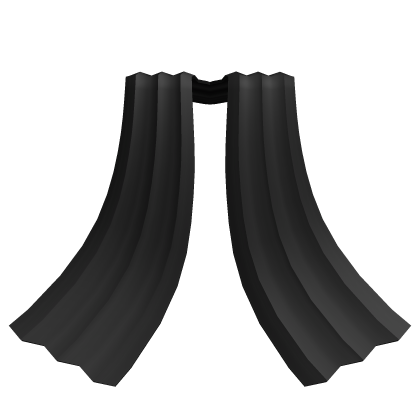 Black Royal Parted Cape Roblox item