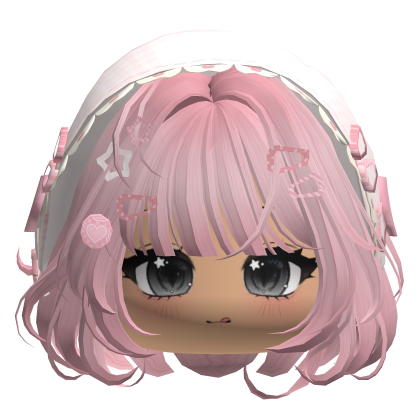 Pink Igari Bob w/ Cute Face & Pink Bonnet