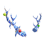 Blue - Candycane Antlers