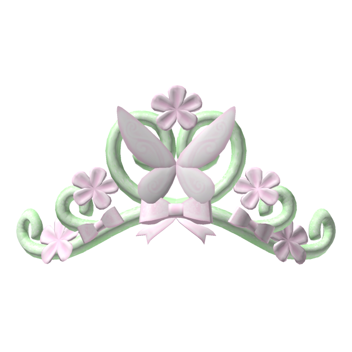 . ‿ ♡ tinker bell green flower fairy tiara !