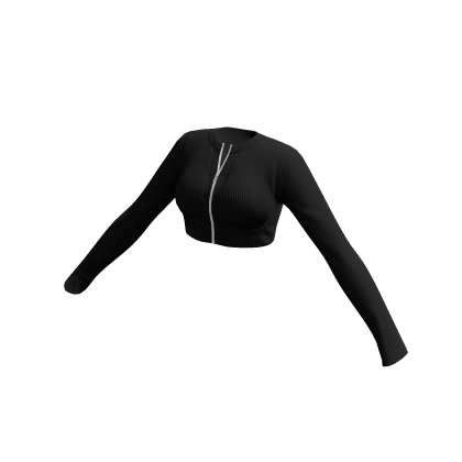 Crop Sweater Black Baddie Knitted Soft Warm Y2K thumbnail