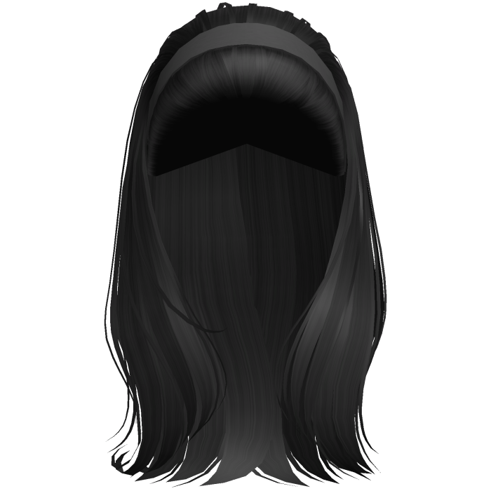 1995 bouffant preppy headband hair (black)