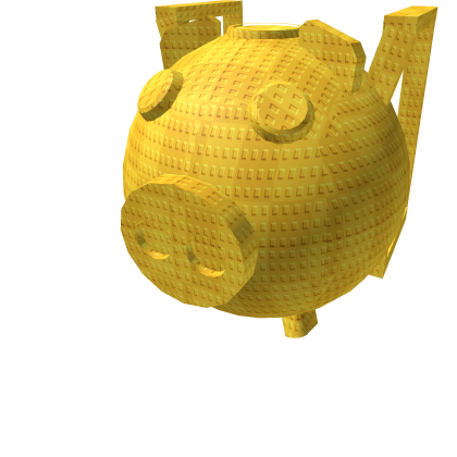 Gold Piggy Bank Backpack Roblox item