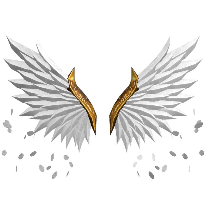 White and Gold Wings