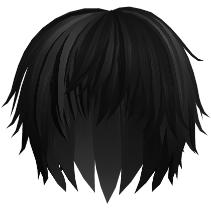 black low spiky emo boy hair