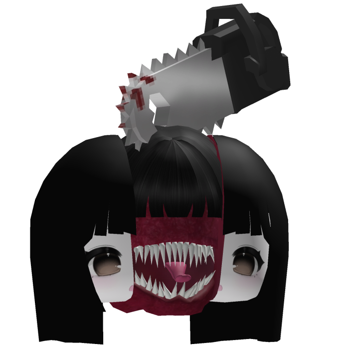 Creepy Horror Moe Anime Girl Halloween - Black