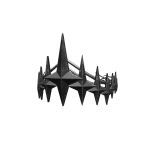 Grey Crystalized Crown