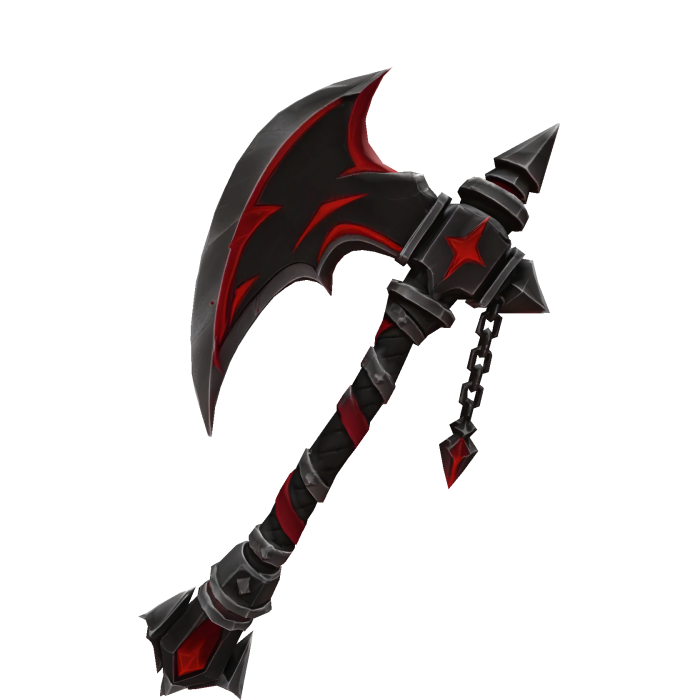 Crimson Fiery Axe