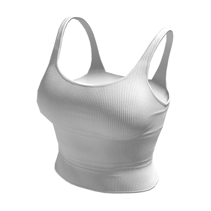 Tank Top White Tight Basic Cami Baddie Tee Shirt thumbnail