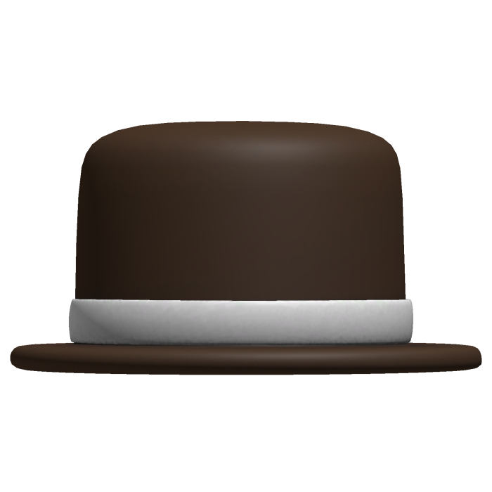 brown classic bowler hat