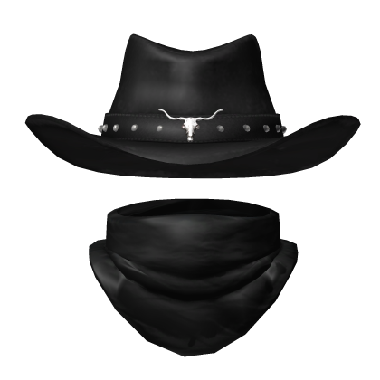 Cowboy Hat With Neckscarf