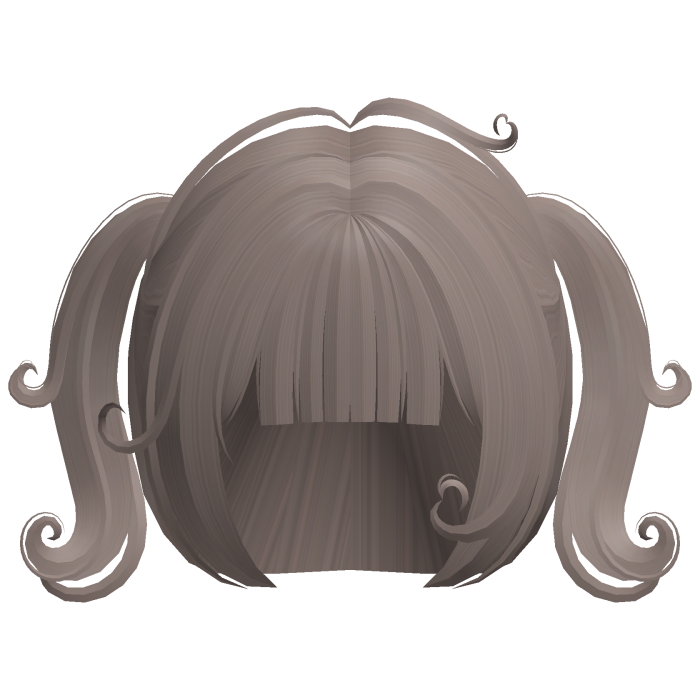 ♡ ꒰ cute swirly curly baby pigtails in dust brown