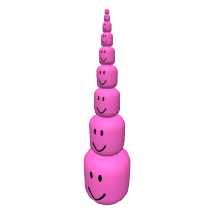 Roblox Item Pink Tallest Headstack Pyramid