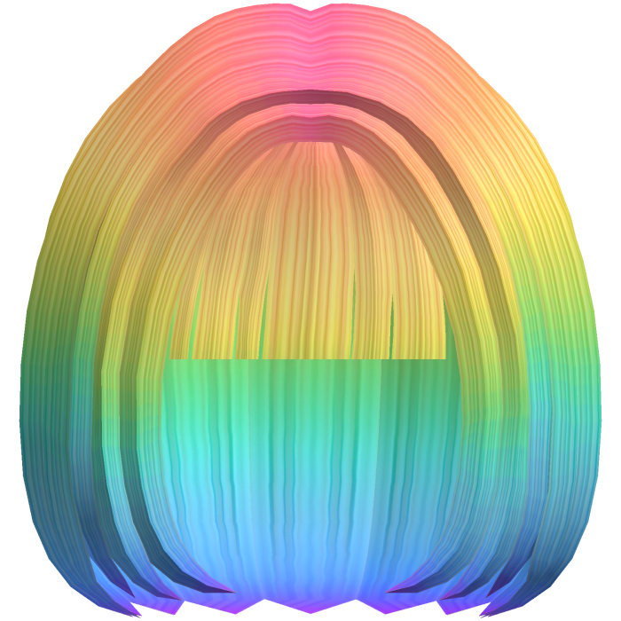 Dolly Short Hime Hair (Rainbow)