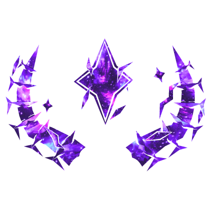 Cartoony Purple Galaxy Horns Roblox item