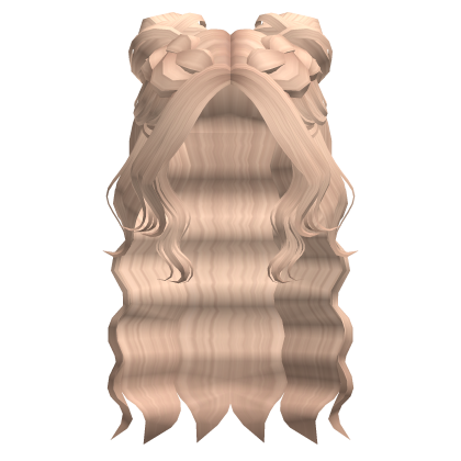 Preppy Braided Buns Hair (Blonde)