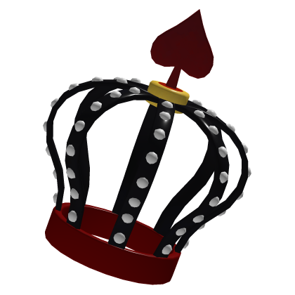 Tilted Black Pearl Spade Crown