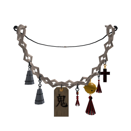 Japanese Oni Demon Chain Necklace