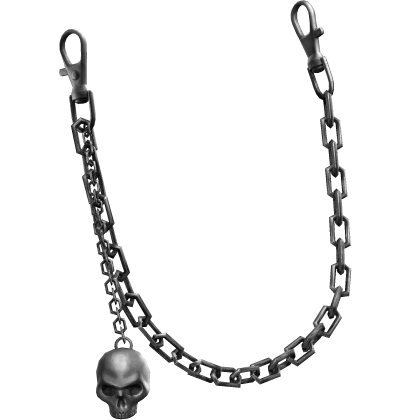 Silver Waist Chains w/ Hanging Skull 1.0 Roblox item