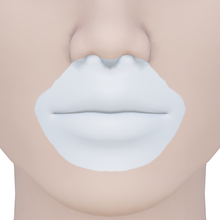 Mouthless Pale White Cover Foundation Base Hide 