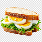 Egg sandwich with fried egg