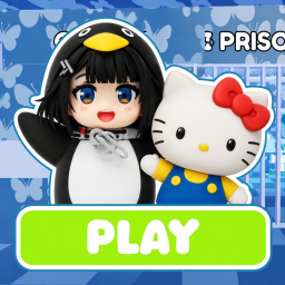 GUGUGAGA VS HELLO KITTY PRISON RUN! (Obby)